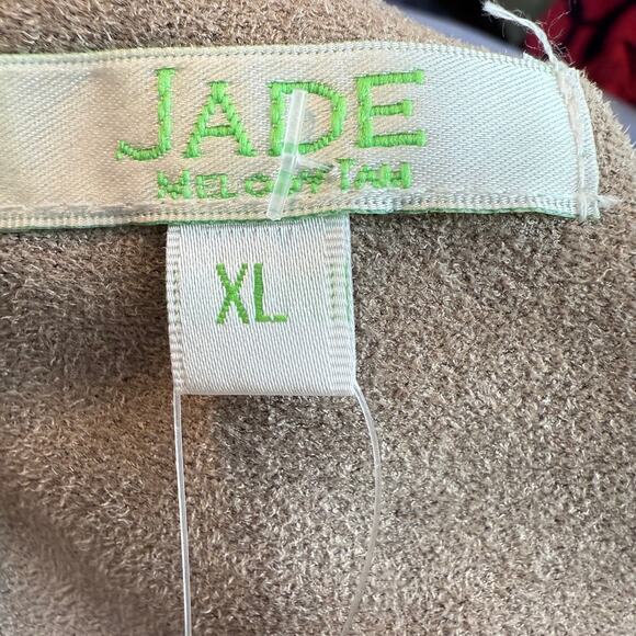 Jade Melody Tam Women's Brown Faux Suede Shift Dress Size XL NEW - Picture 3 of 8